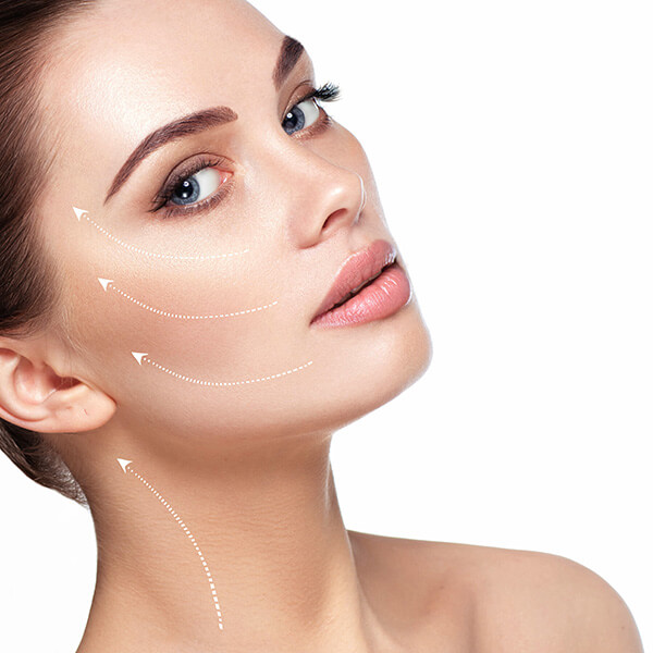 beautiful woman with perfect skin